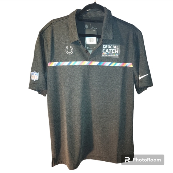 Nike Colts crucial catch cancer shirt size M, New - Picture 1 of 7